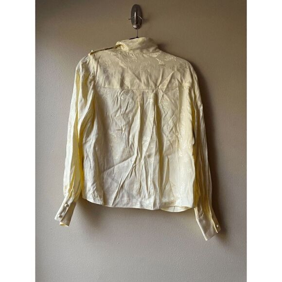 NWT Wilfred Cecile Butter Yellow Jaune Beurre Top Size Small - Picture 2 of 2